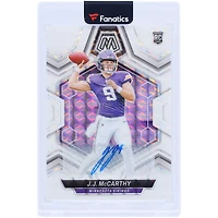 J.J. McCarthy Minnesota Vikings Autographed 2024 Panini Mosaic #310 Rookie Card