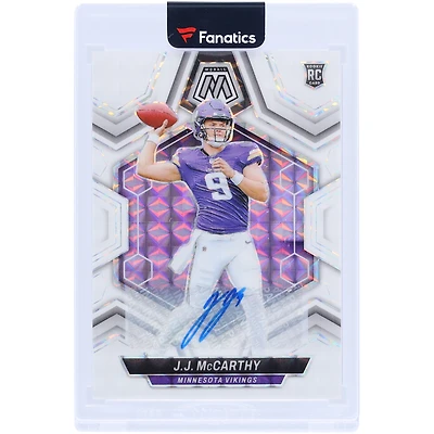 J.J. McCarthy Minnesota Vikings Autographed 2024 Panini Mosaic #310 Rookie Card