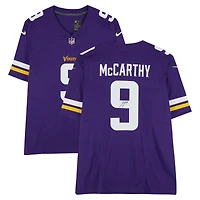 Maillot Nike violet dédicacé par J.J. McCarthy des Vikings du Minnesota