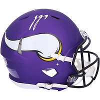 J.J. McCarthy Minnesota Vikings Autographed Riddell Speed Authentic Helmet