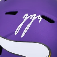 J.J. McCarthy Minnesota Vikings Autographed Riddell Speed Replica Helmet