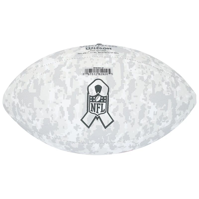J.J. McCarthy Minnesota Vikings Autographed Wilson 2024 Salute To Service Football