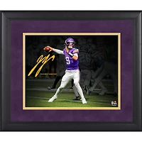 J.J. McCarthy Minnesota Vikings Facsimile Signature Framed 11" x 14" Spotlight Photograph