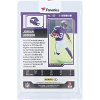 Carte recrue autographiée de Jordan Addison (Minnesota Vikings) 2023 Panini Contenders Optic Midfield Ticket n° 120, n° 14/50