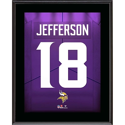 Justin Jefferson Minnesota Vikings 10.5" x 13" Jersey Number Sublimated Player Plaque