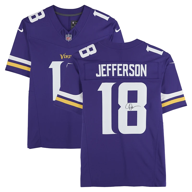 Justin Jefferson Minnesota Vikings Autographed Purple Nike Limited Jersey