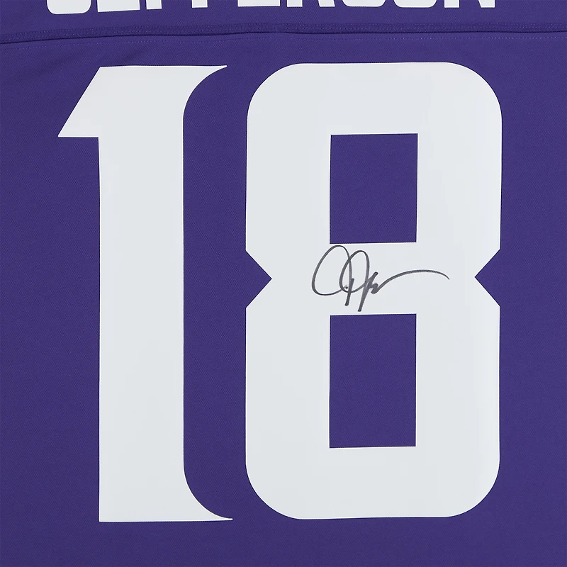 Maillot Nike Limited violet autographié de Justin Jefferson, Minnesota Vikings