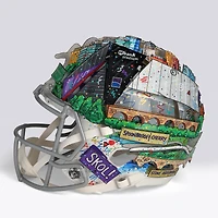 Justin Jefferson Minnesota Vikings Autographed Riddell 2024 Alternate Speed Authentic Helmet  - Art by Charles Fazzino - WN55916372