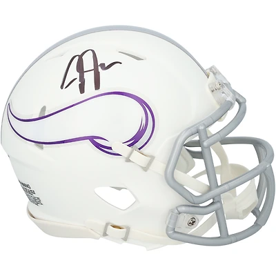 Justin Jefferson Minnesota Vikings Autographed Riddell 2024 Alternate Speed Mini Helmet