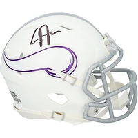 Justin Jefferson Minnesota Vikings Autographed Riddell 2024 Alternate Speed Mini Helmet