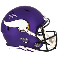 Casque réplique Riddell Speed ​​autographié par Justin Jefferson des Minnesota Vikings