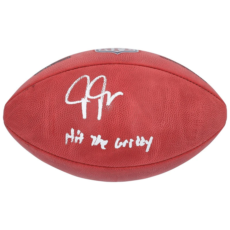 Justin Jefferson Minnesota Vikings Autographed Wilson Duke Full Color Football with "Hit The Griddy" Inscription