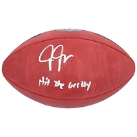 Justin Jefferson Minnesota Vikings Autographed Wilson Duke Full Color Football with "Hit The Griddy" Inscription