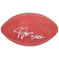 Justin Jefferson Minnesota Vikings Autographed Wilson Duke Full Color Football with "SKOL" Inscription