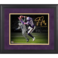 Justin Jefferson Minnesota Vikings Facsimile Signature Framed 11" x 14" Spotlight Photograph