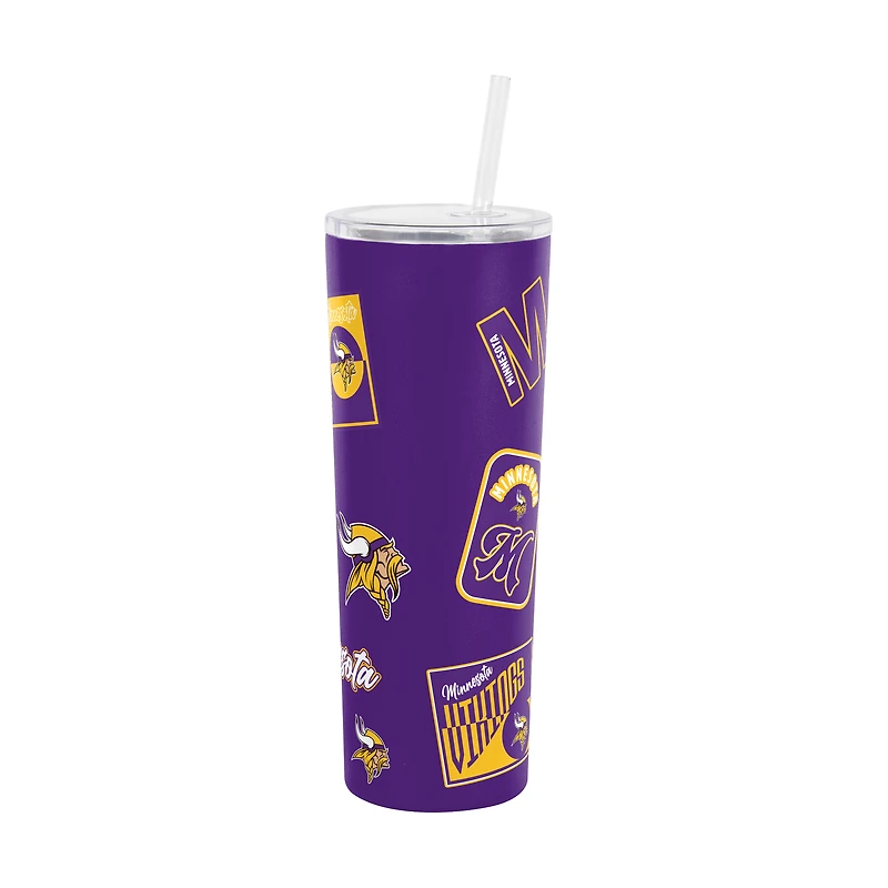 Logo Brands Minnesota Vikings 30oz Dreamweave Straw Tumbler