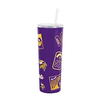 Logo Brands Minnesota Vikings 30oz Dreamweave Straw Tumbler
