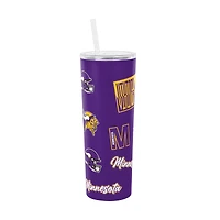 Logo Brands Minnesota Vikings 30oz Dreamweave Straw Tumbler