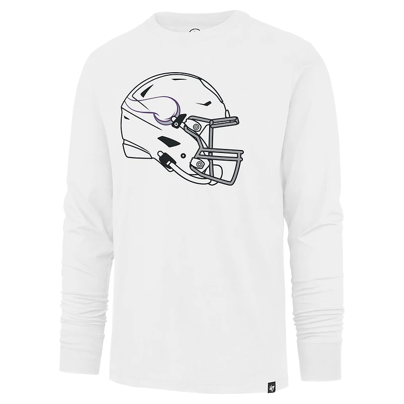 T-shirt à manches longues blanc '47 Minnesota Vikings Imprint pour homme