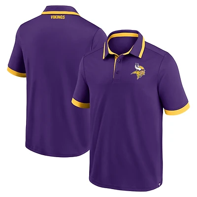 Men's Fanatics  Purple Minnesota Vikings Colorblocked Polo