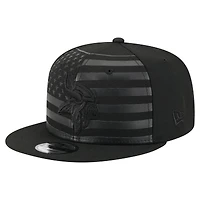 Men's New Era  Black Minnesota Vikings Independent 9FIFTY Snapback Hat