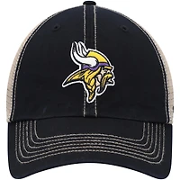 Casquette '47 noire/naturelle Minnesota Vikings Trawler Trucker Clean Up Snapback pour homme