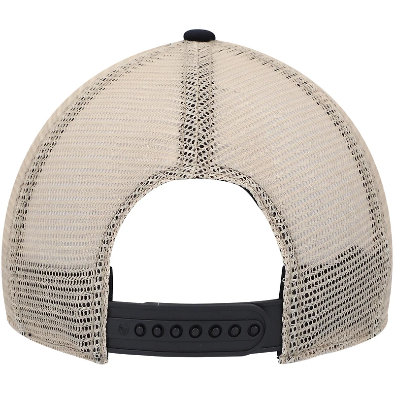 Casquette '47 noire/naturelle Minnesota Vikings Trawler Trucker Clean Up Snapback pour homme