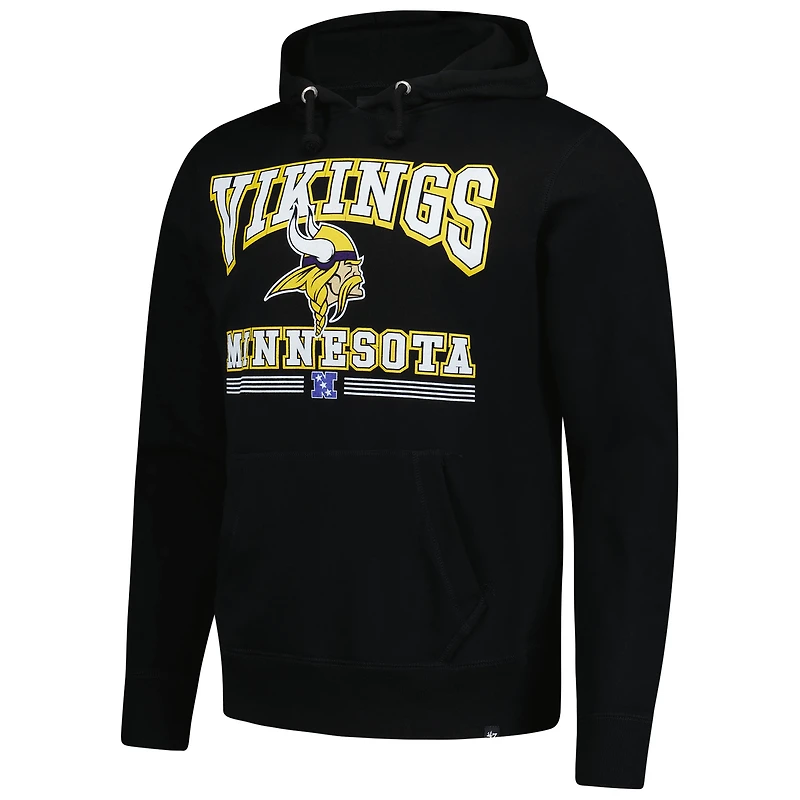 Sweat à capuche noir pour homme Minnesota Vikings Packed House Headline '47