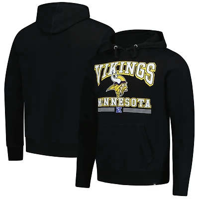 Sweat à capuche noir pour homme Minnesota Vikings Packed House Headline '47