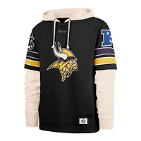 Sweat à capuche noir « 47 » pour homme, motif cornerback Split Zone des Vikings du Minnesota