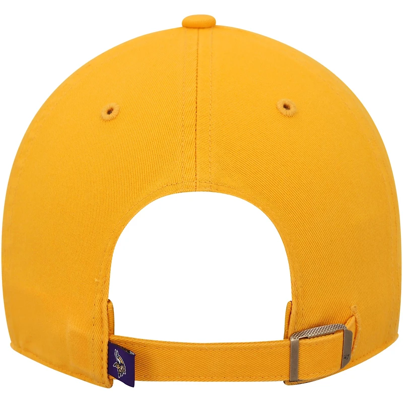 Casquette réglable '47 Gold Minnesota Vikings Clean Up pour homme