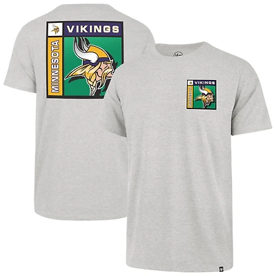 T-shirt Franklin gris chromé pour homme, édition 1947, des Vikings du Minnesota