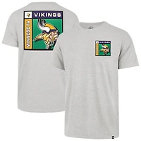 T-shirt Franklin gris chromé pour homme, édition 1947, des Vikings du Minnesota