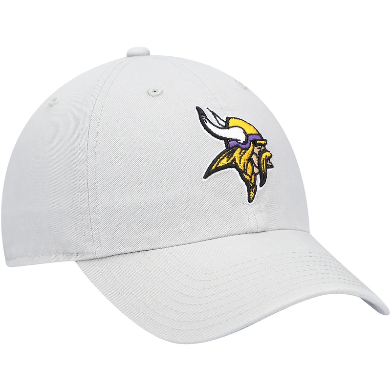 Casquette réglable '47 grise Minnesota Vikings Clean Up pour homme