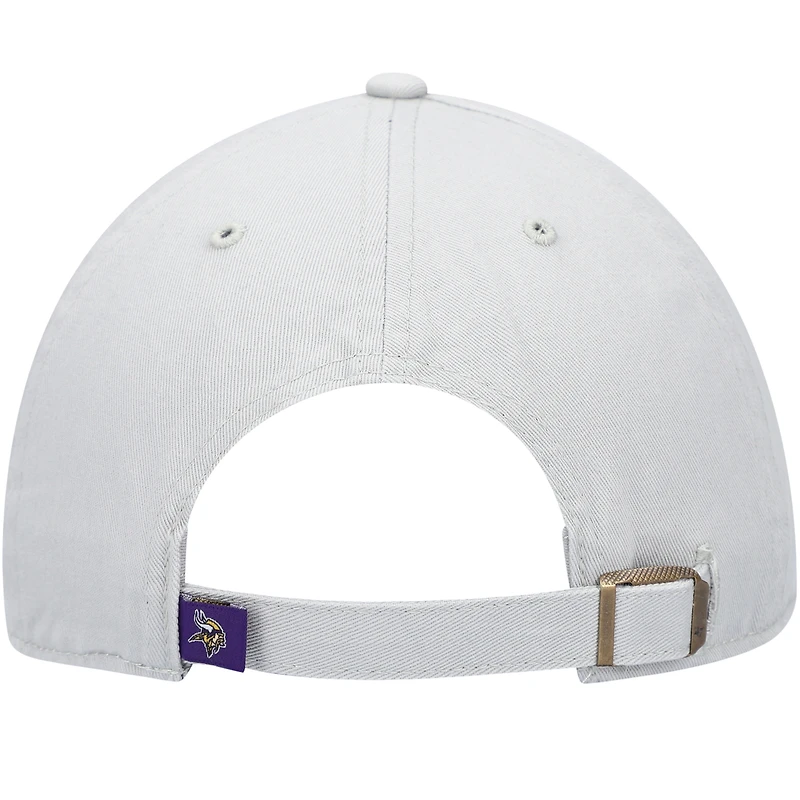 Casquette réglable '47 grise Minnesota Vikings Clean Up pour homme