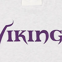 Men's '47 Minnesota Vikings Heather Gray Gridiron Lace-Up Pullover Hoodie