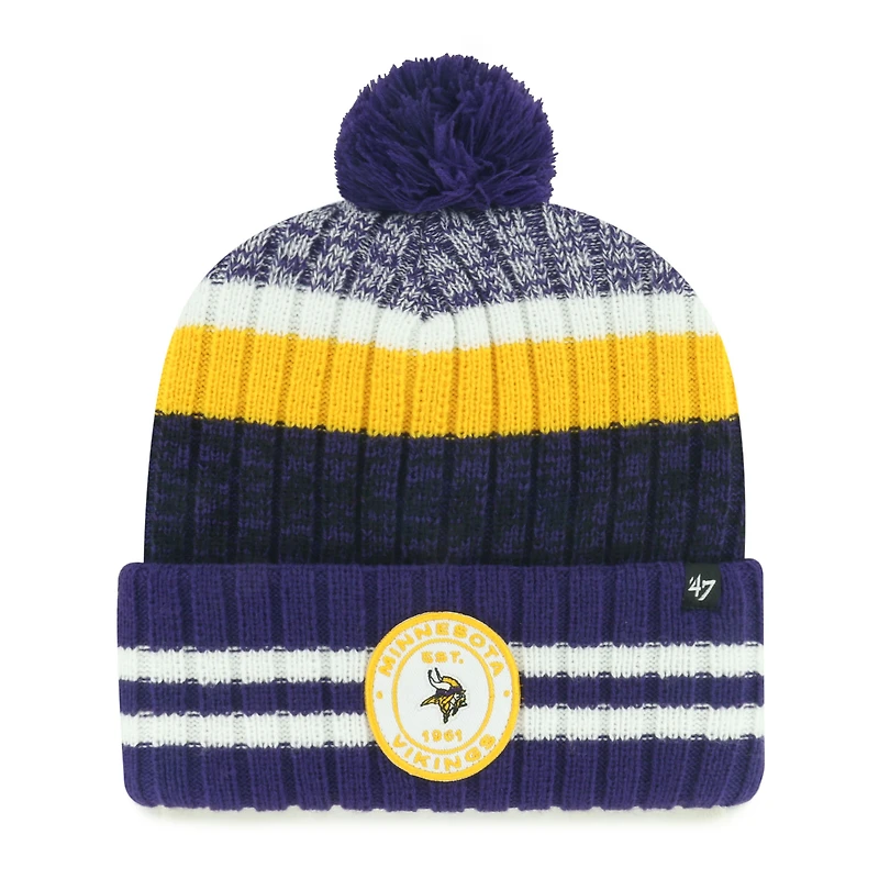 Men's '47 Minnesota Vikings Quiver Cuffed Knit Hat with Pom