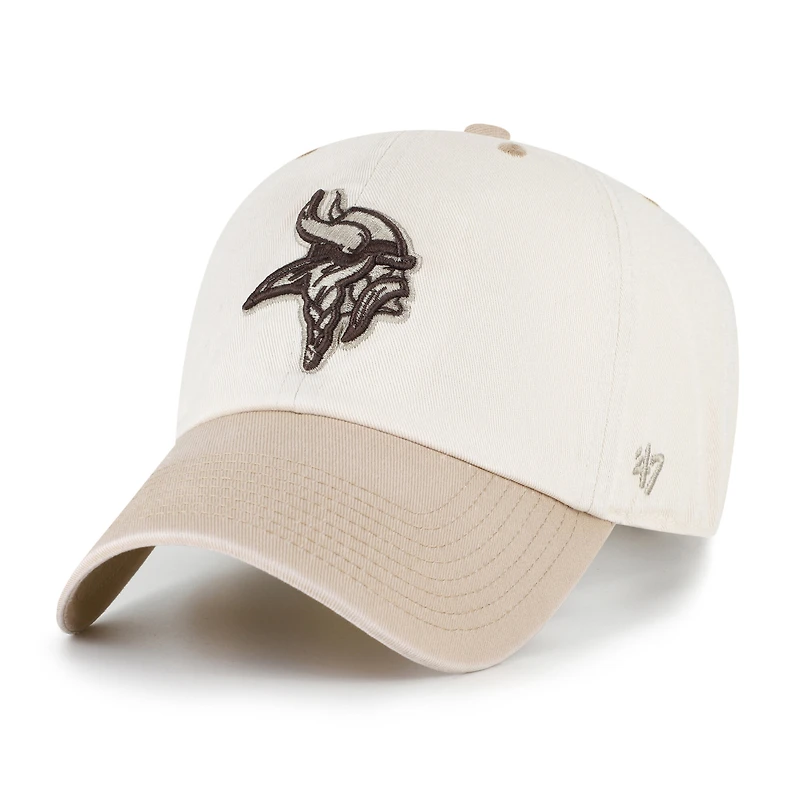 Men's '47  Natural/Tan Minnesota Vikings Neutral Terrain Clean Up Adjustable Hat