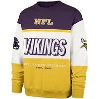 Men's '47 Purple/Gold Minnesota Vikings Breeze Maximalist Sweatshirt