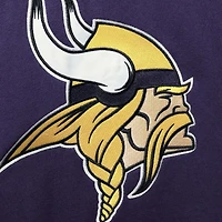 Chandail à capuchon encolure en V Lacer des Vikings du Minnesota '47 violet/doré pour homme