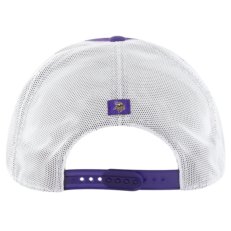 Men's '47 Purple/White Minnesota Vikings Downburst Relaxed Hitch Trucker Adjustable Hat