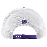 Men's '47 Purple/White Minnesota Vikings Downburst Relaxed Hitch Trucker Adjustable Hat