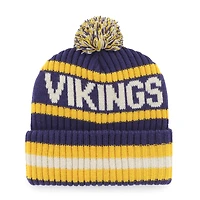 Bonnet à revers Bering violet Minnesota Vikings '47 pour homme avec pompon