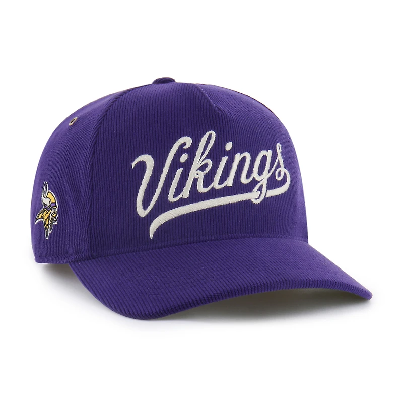 Casquette ajustable en velours côtelé Golden Age des Vikings du Minnesota 47 pour homme