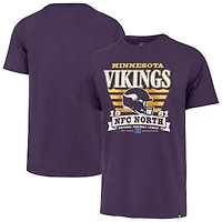 T-shirt violet à rayures « 47 » pour homme, motif Franklin des Minnesota Vikings