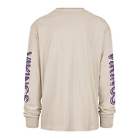 T-shirt à manches longues Cairn Ravine Foundation 47 pour homme, couleur beige, des Vikings du Minnesota