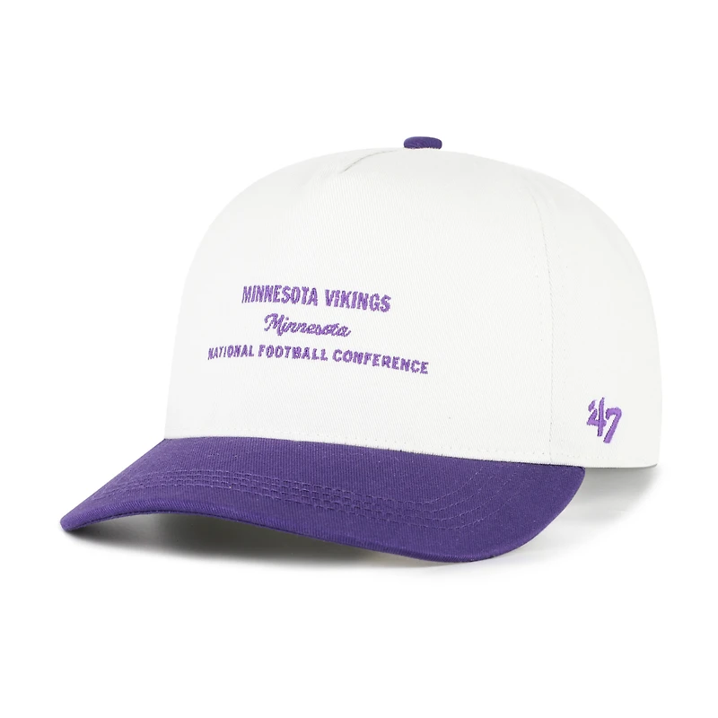 Men's '47 White Minnesota Vikings Contemporary Two-Tone Hitch Adjustable Hat