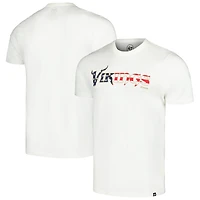 T-shirt Franklin '47 blanc avec drapeau des Vikings du Minnesota pour hommes