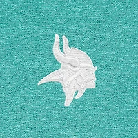 Pull à col rond zippé Hunk des Vikings du Minnesota pour homme, couleur bleu chiné Antigua