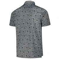 Polo Relentless Antigua Heather Black pour homme des Minnesota Vikings
